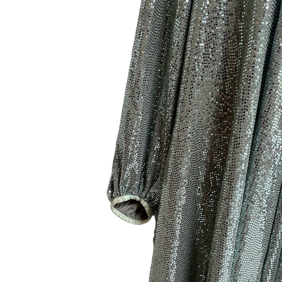 FORTE FORTE Green Glitter-embellished Coat size 1 - Picture 3 of 9